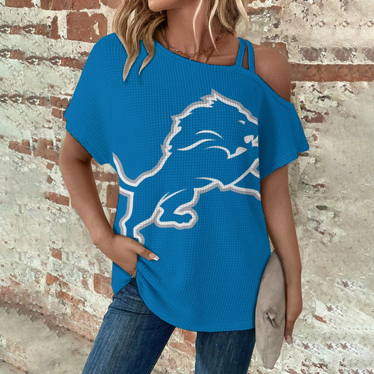 Asymmetrical Neck Short Sleeve T-Shirt