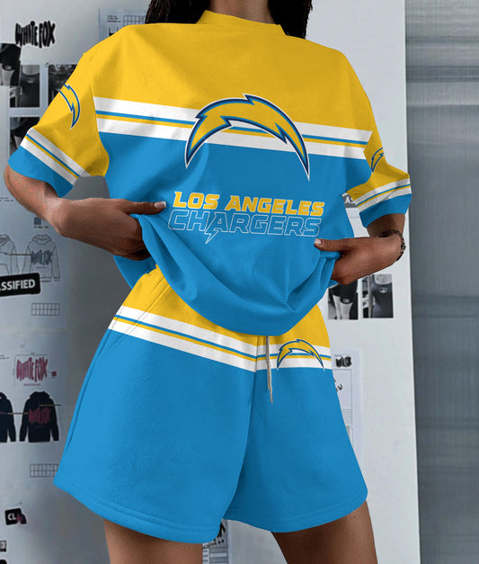 Los Angeles Chargers Limited Edition Women's T-Shirt & Short Set