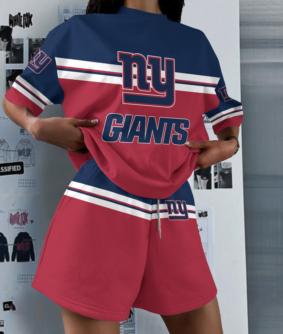 New York Giants Limited Edition Women's T-Shirt & Short Set