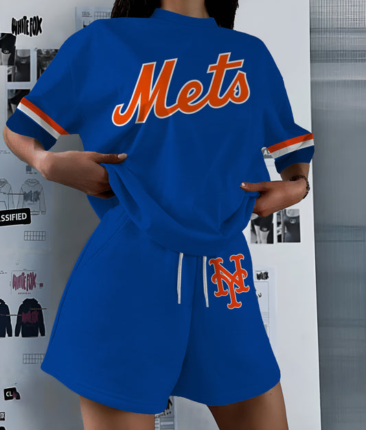 New York Mets Limited Edition Women's T-Shirt & Short Set