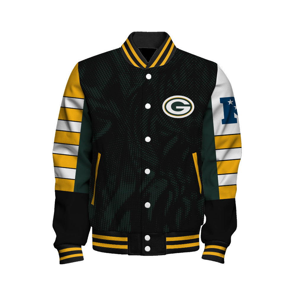 Green Bay Packers Football Team 2025 - 26 Wear Your Passion Unisex Varsity Jacket