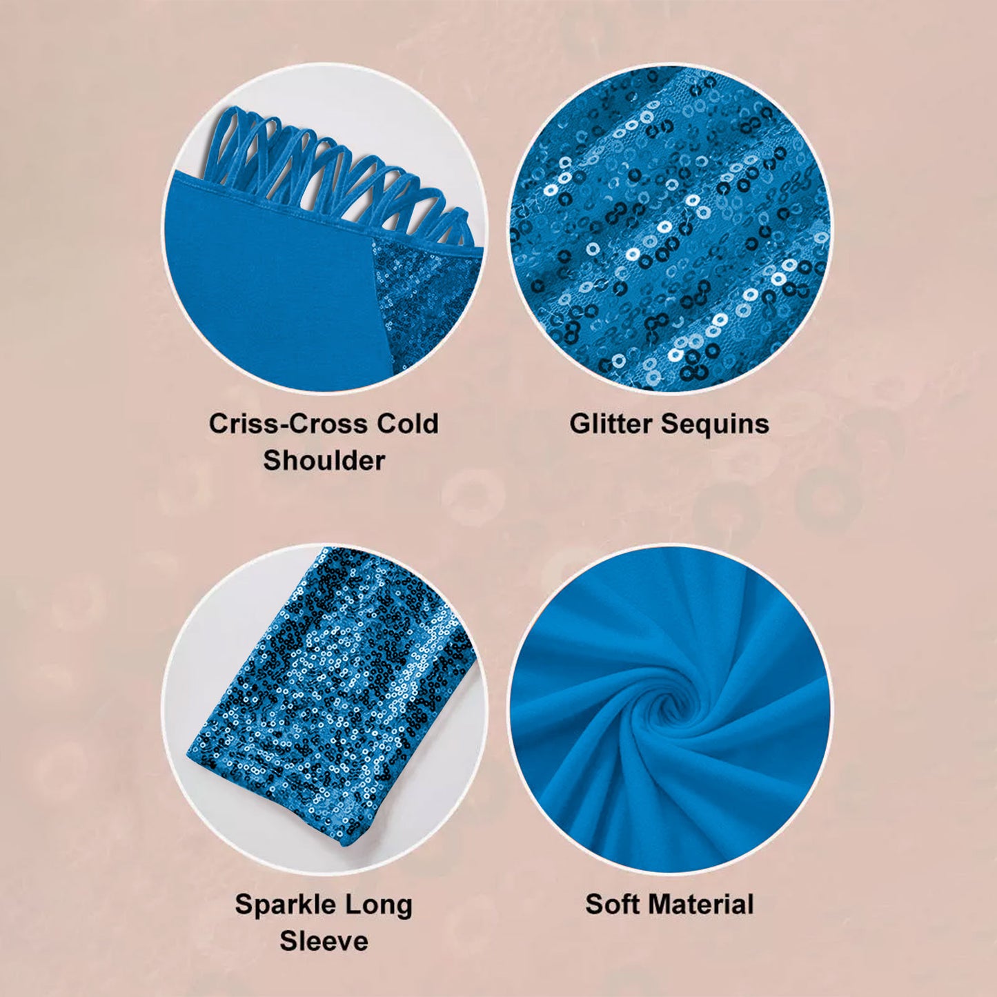 Color-Blocked Criss-Cross One Shoulder Blouse