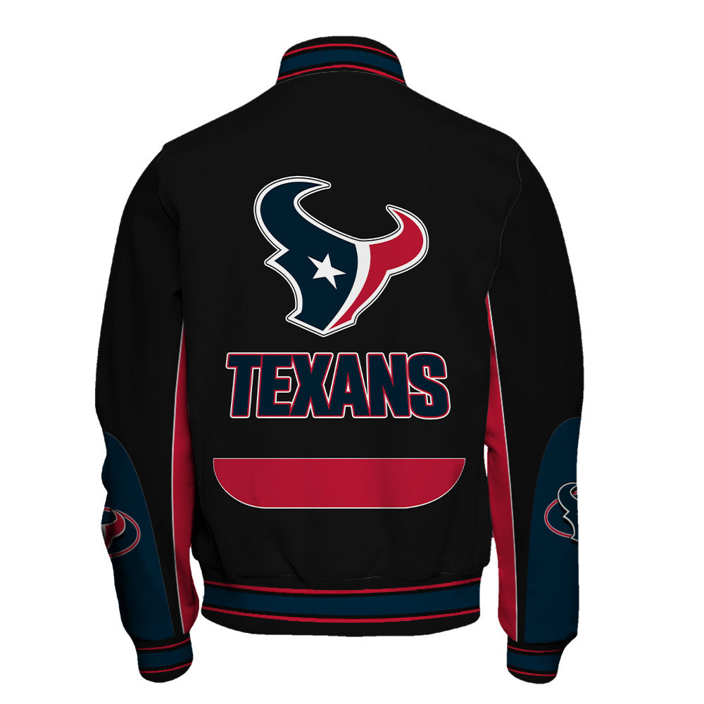 Houston Texans Football Team 2025 - 26 In Sync With The Home Team Unisex Varsity Jacket