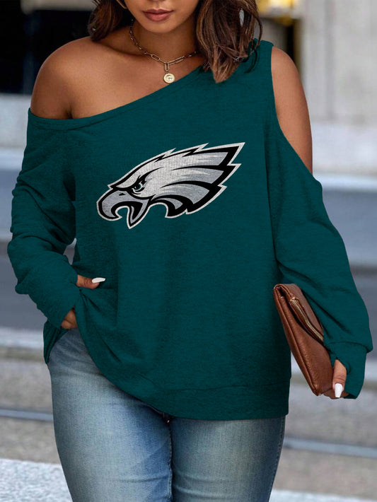 Asymmetric Off-Shoulder Women's Sweatshirt