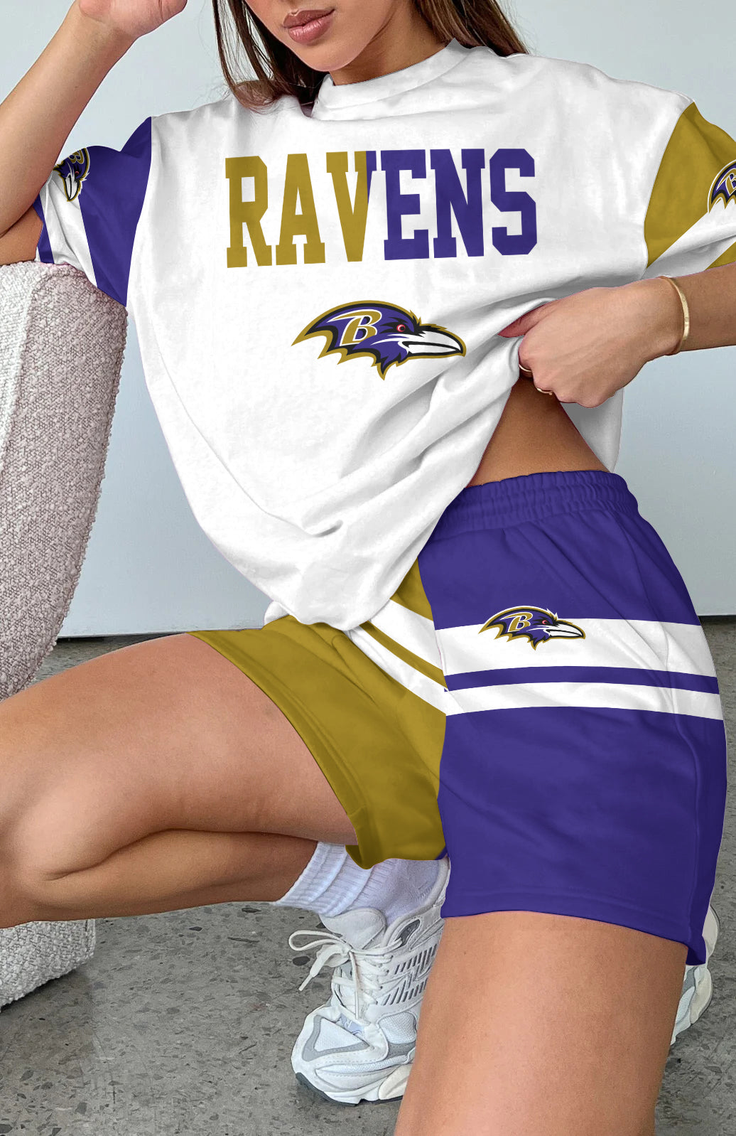 Baltimore Ravens  Limited Edition Women's T-Shirt & Short Set