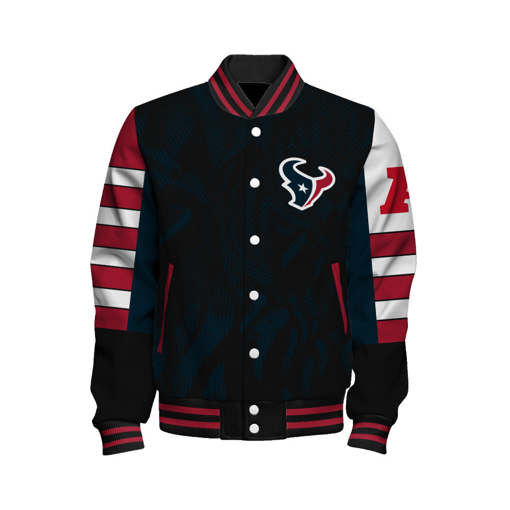 Houston Texans Football Team 2025 - 26 Wear Your Passion Unisex Varsity Jacket