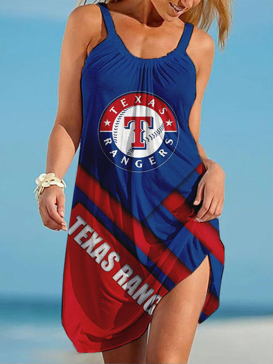 Rangers Round neck sleeveless printed dress