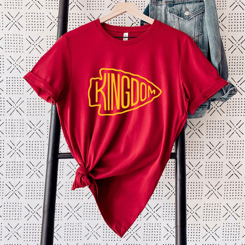 Printed casual short-sleeved t-shirt