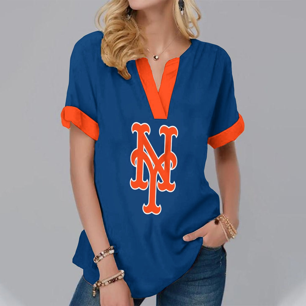 New Fashion Short Sleeve V-Neck Shirt