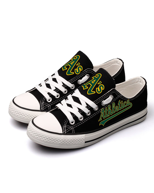 Casual printed low-top canvas shoes unisex