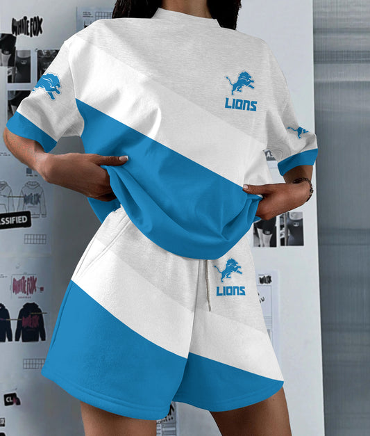 Detroit Lions Limited Edition Women's T-Shirt & Short Set