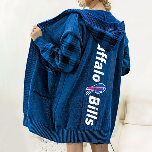 Drop Shoulder Hooded Duster Cardigan