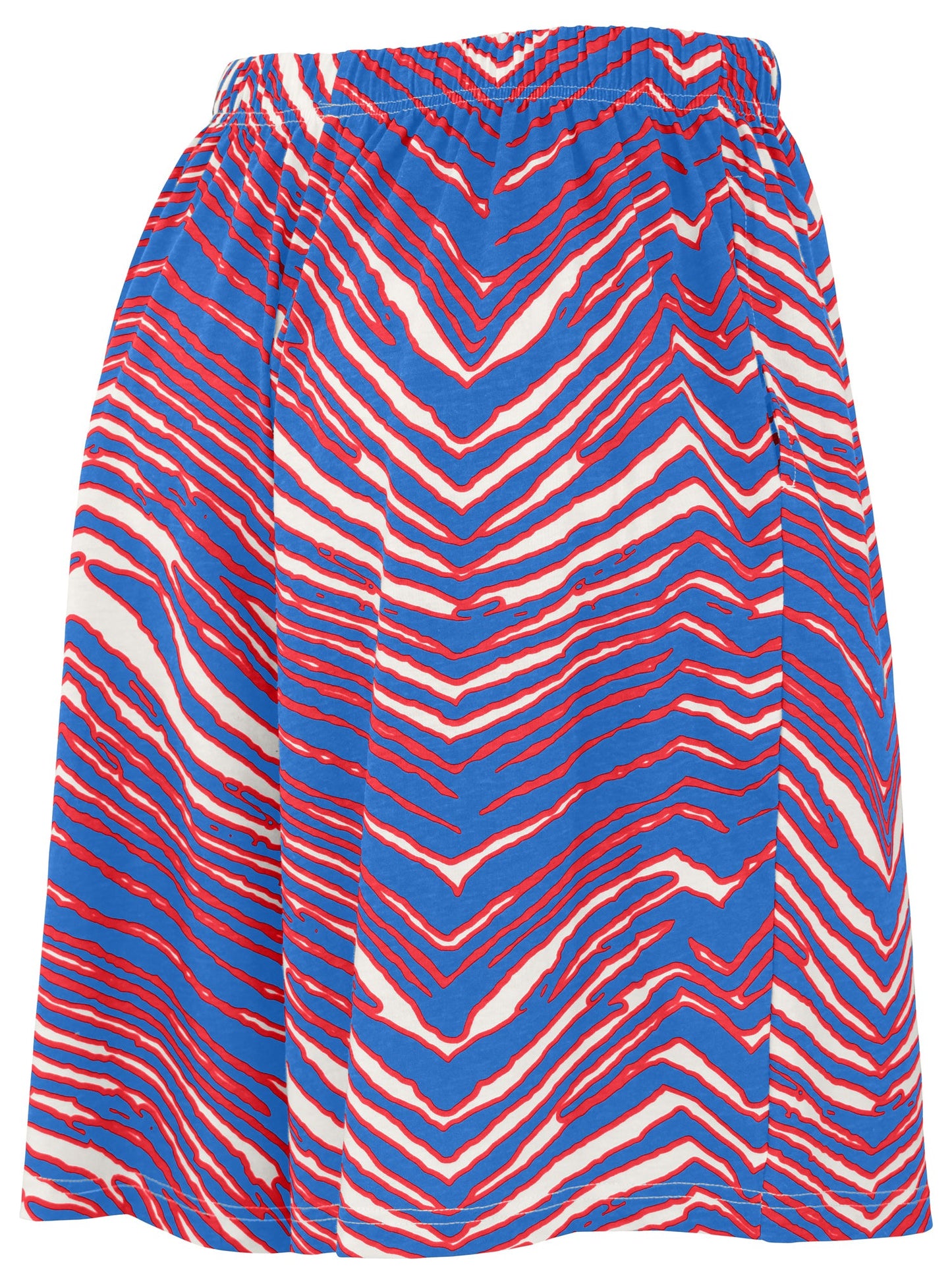 Zubaz NFL Adult Unisex Z88 Zebra Short for Men and Women, Buffalo Bills