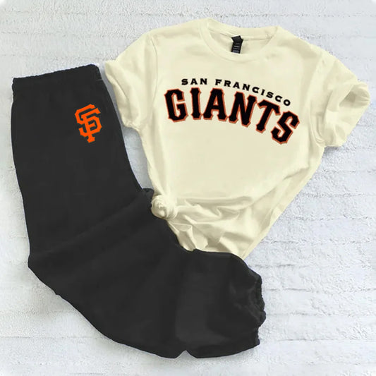 Casual loose fashion printed suit