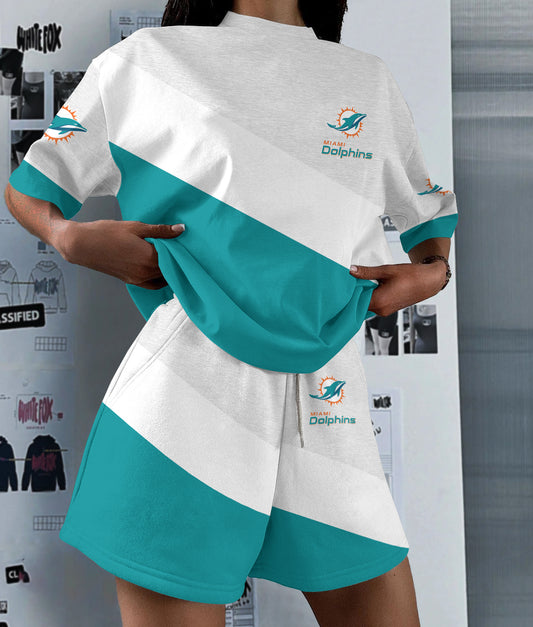 Miami Dolphins Limited Edition Women's T-Shirt & Short Set