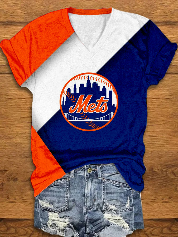 Printed casual short-sleeved t-shirt