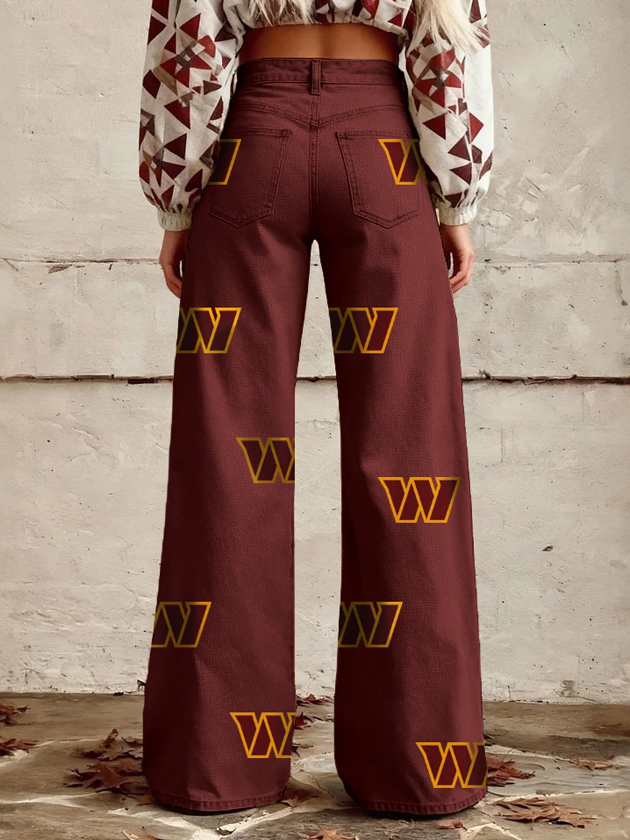 Women's Vintage casual wide LegPants