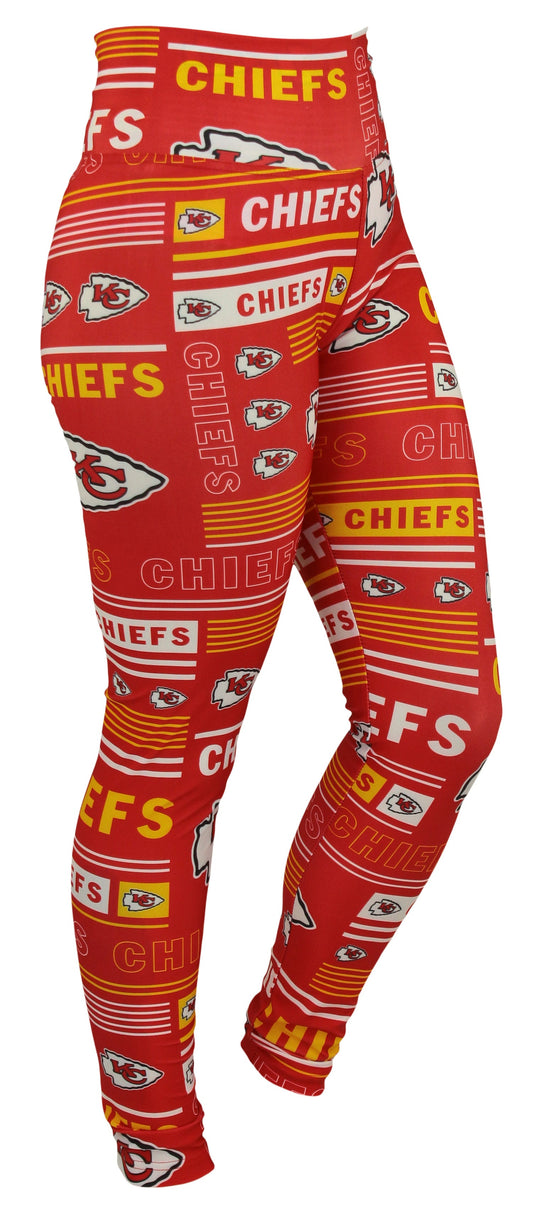 Zubaz NFL Kansas City Chiefs Women's Team Column Leggings