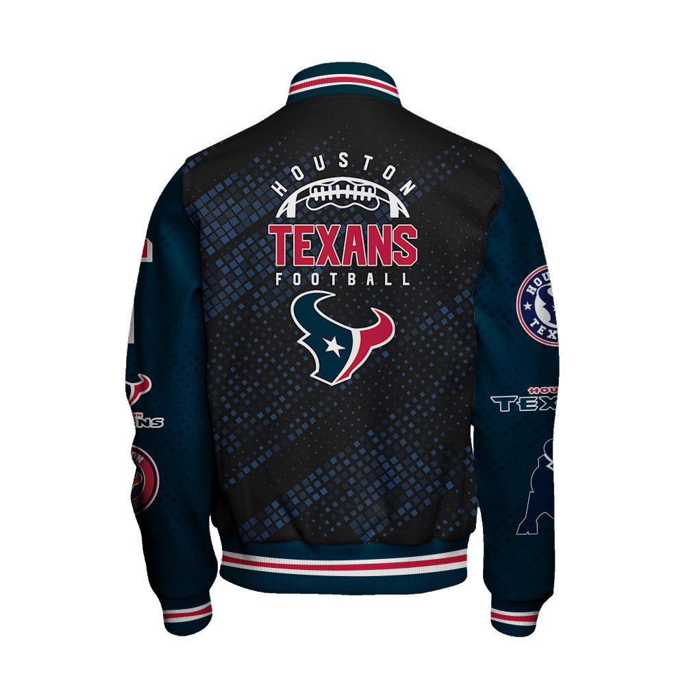 Houston Texans National Football League Pattern Varsity Jacket V13