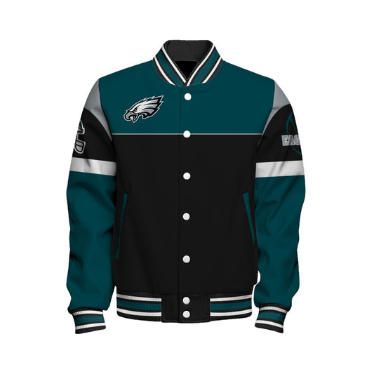 Philadelphia Eagles National Football League 2025 -26 Feel The Power Unisex Varsity Jacket