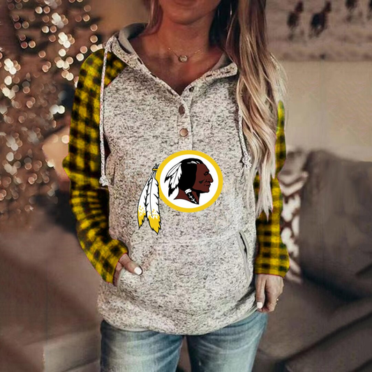 Washington Redskins 3D Printed Splicing Hoodie