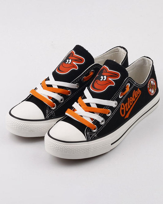 Casual printed low-top canvas shoes unisex