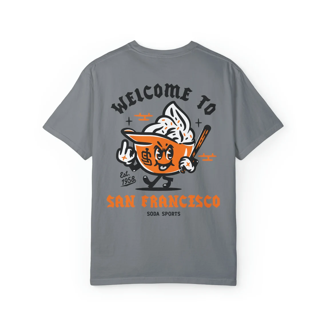 ( 3 colors)San Francisco Giants Soft Serve Welcome unisex t-shirt