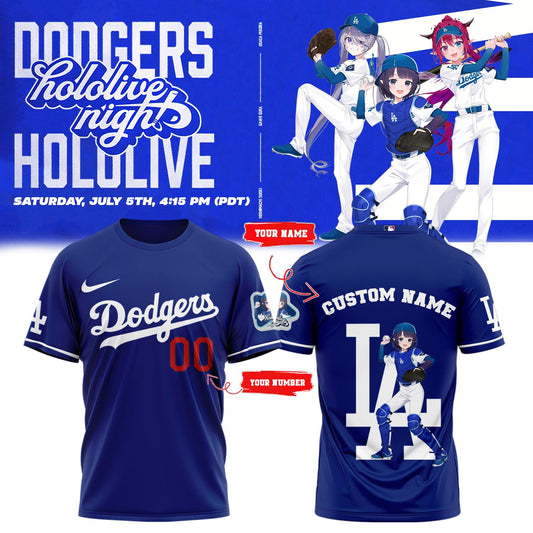 Los Angeles Dodgers _ Hololive Night Inaâ€™nis Shirts 2025