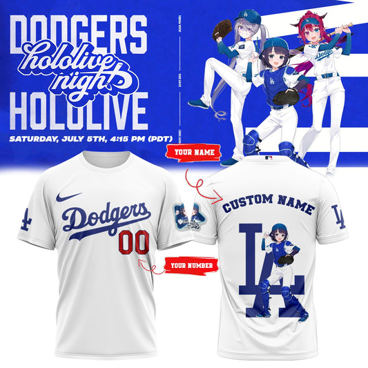 Los Angeles Dodgers _ Hololive Night Inaâ€™nis Shirts 2025