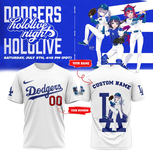 Los Angeles Dodgers _ Hololive Night Biboo Shirts 2025