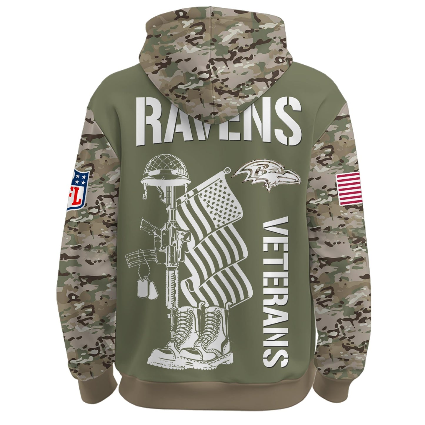 Baltimore Ravens - Veteran Day 2025 Hoodie Limited Edions