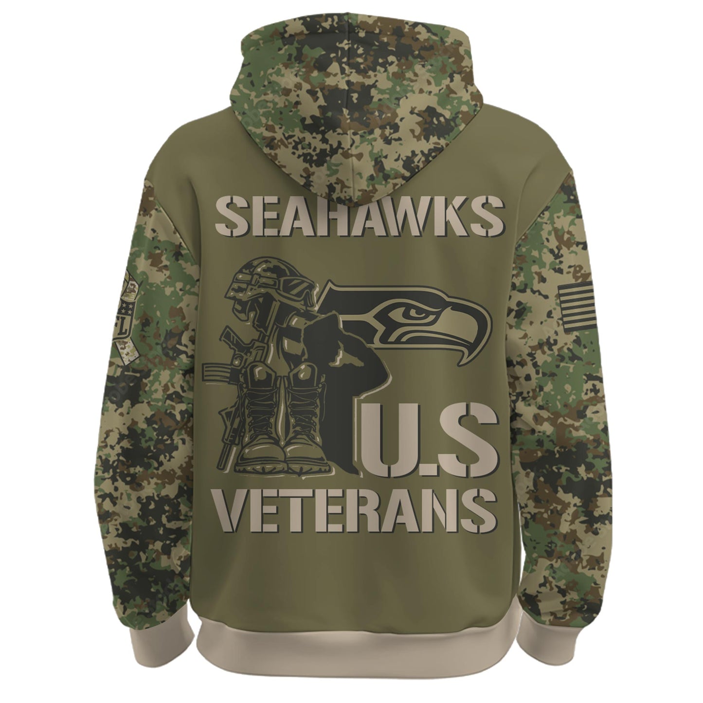 Seattle Seahawks - Veteran Day 2025 Hoodie Limited Edions