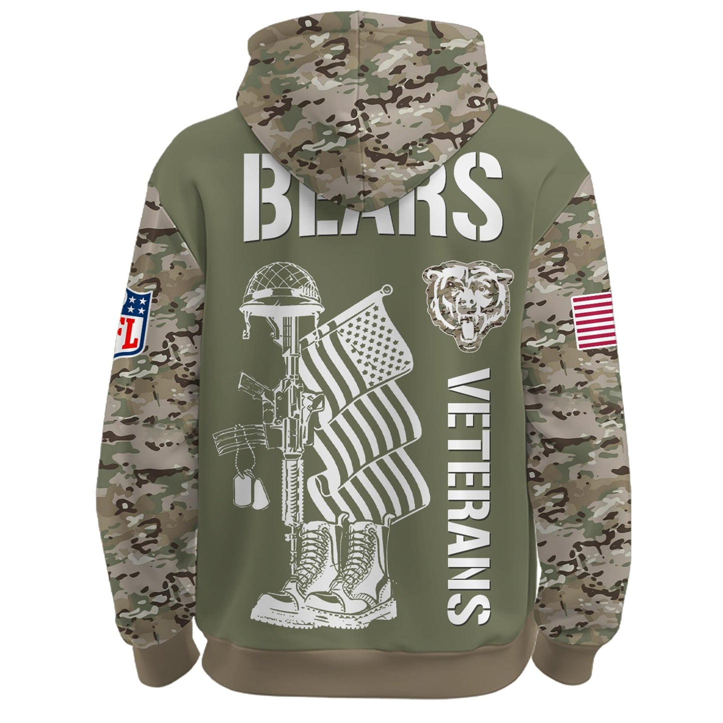 Chicago Bears - Veteran Day 2025 Hoodie Limited Edions