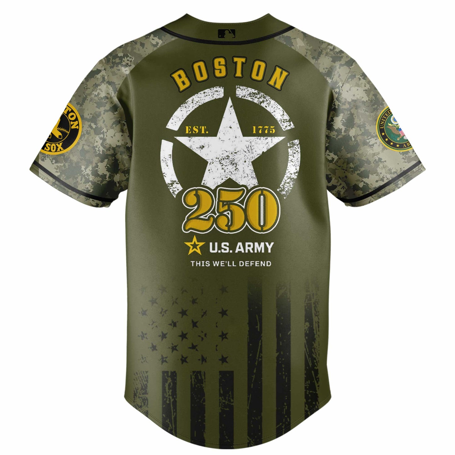 Boston Red Sox MLB x 250 U.S. ARMY Jersey 03