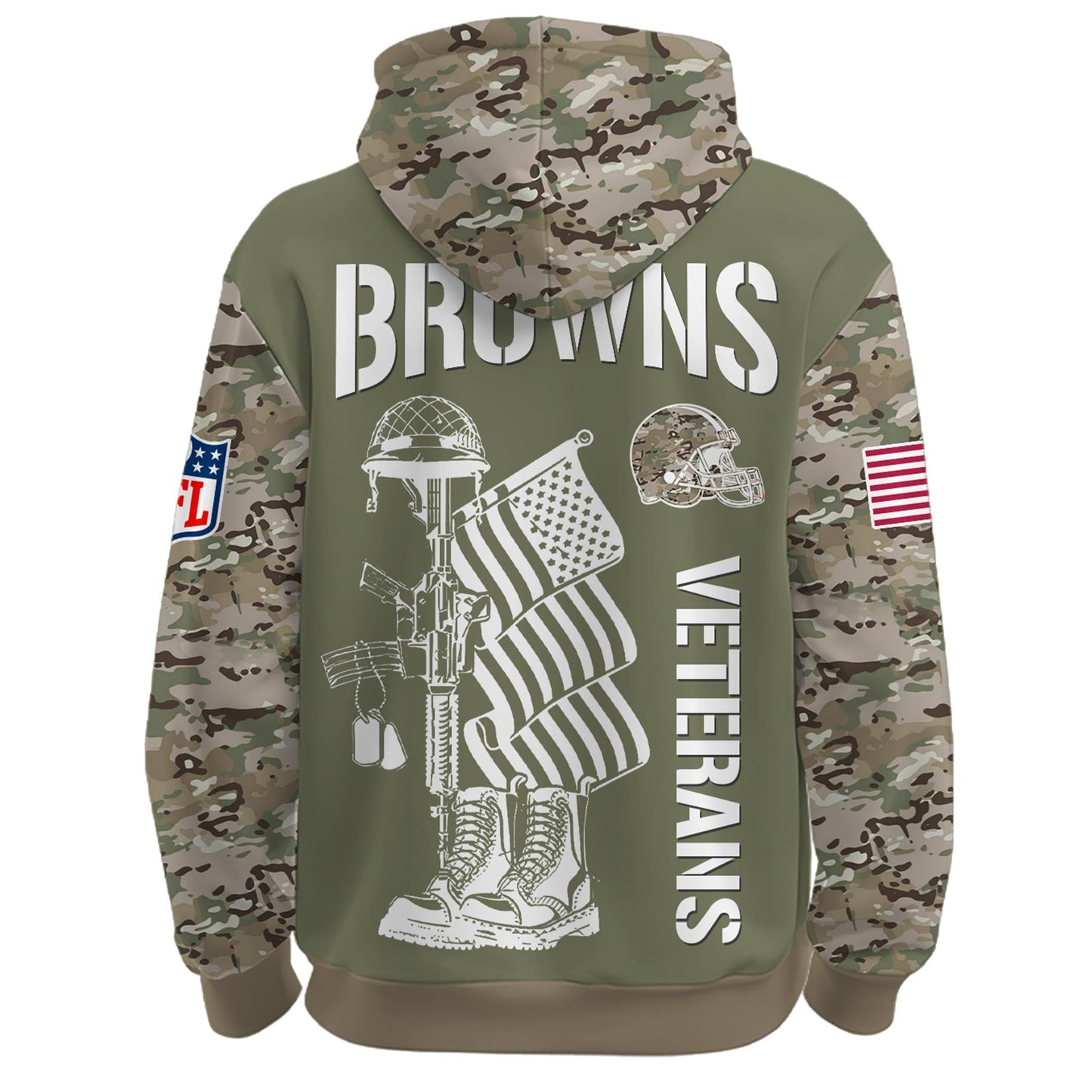 Cleveland Browns - Veteran Day 2025 Hoodie Limited Edions