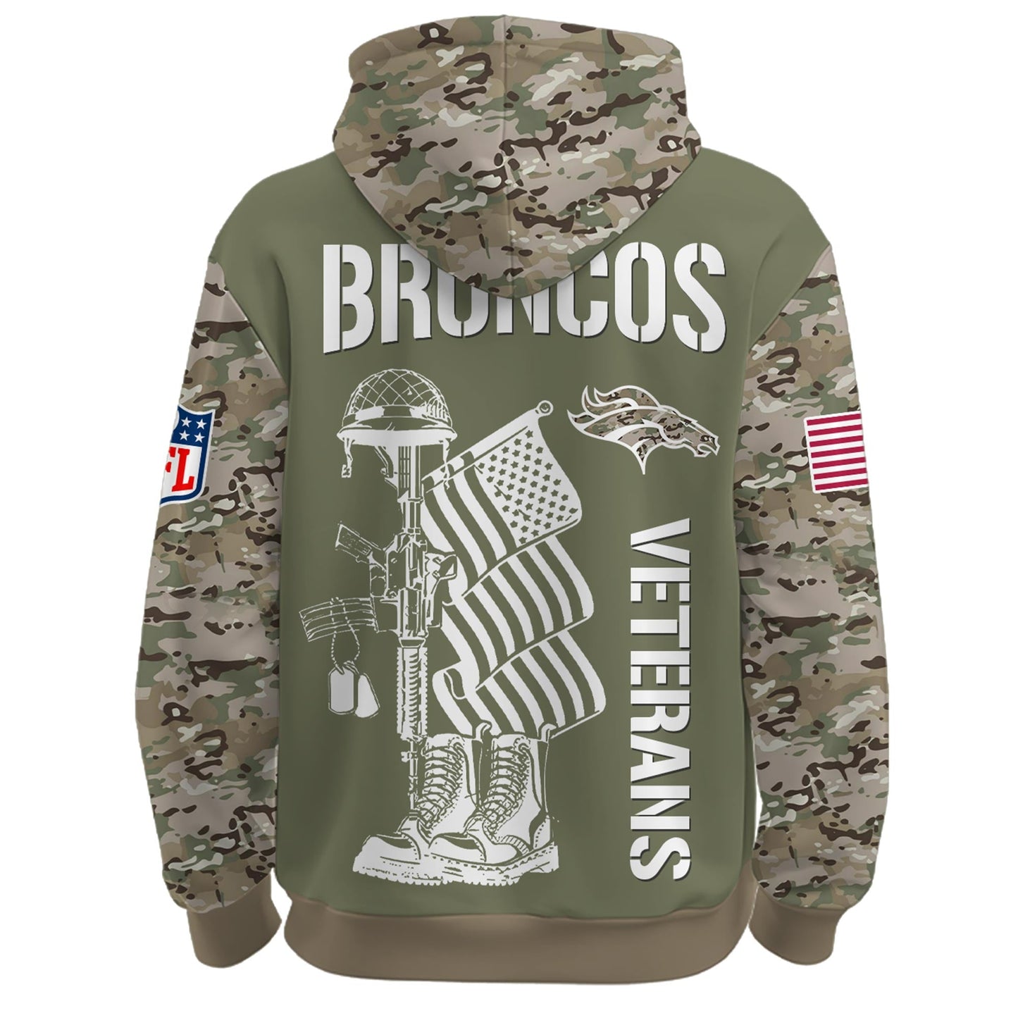 Denver Broncos - Veteran Day 2025 Hoodie Limited Edions
