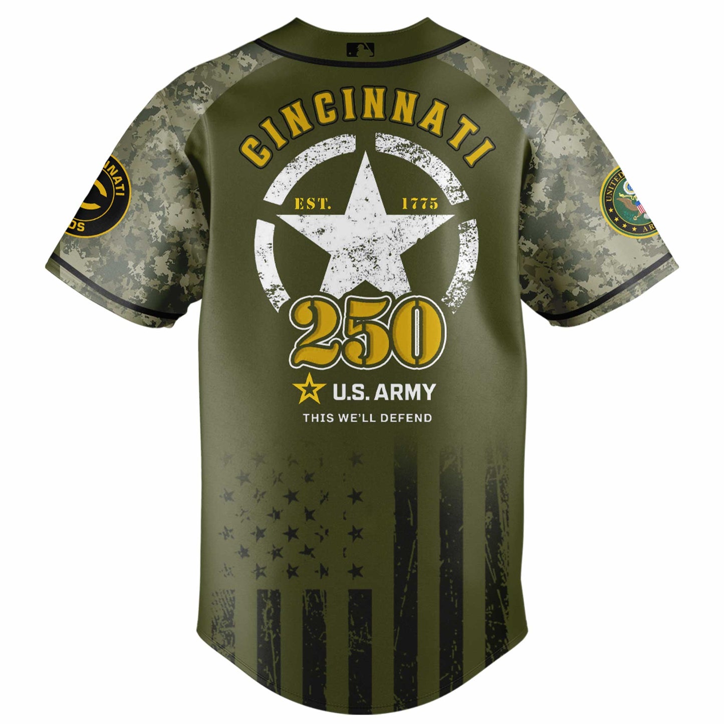 Cincinnati Reds MLB x 250 U.S. ARMY Jersey 03