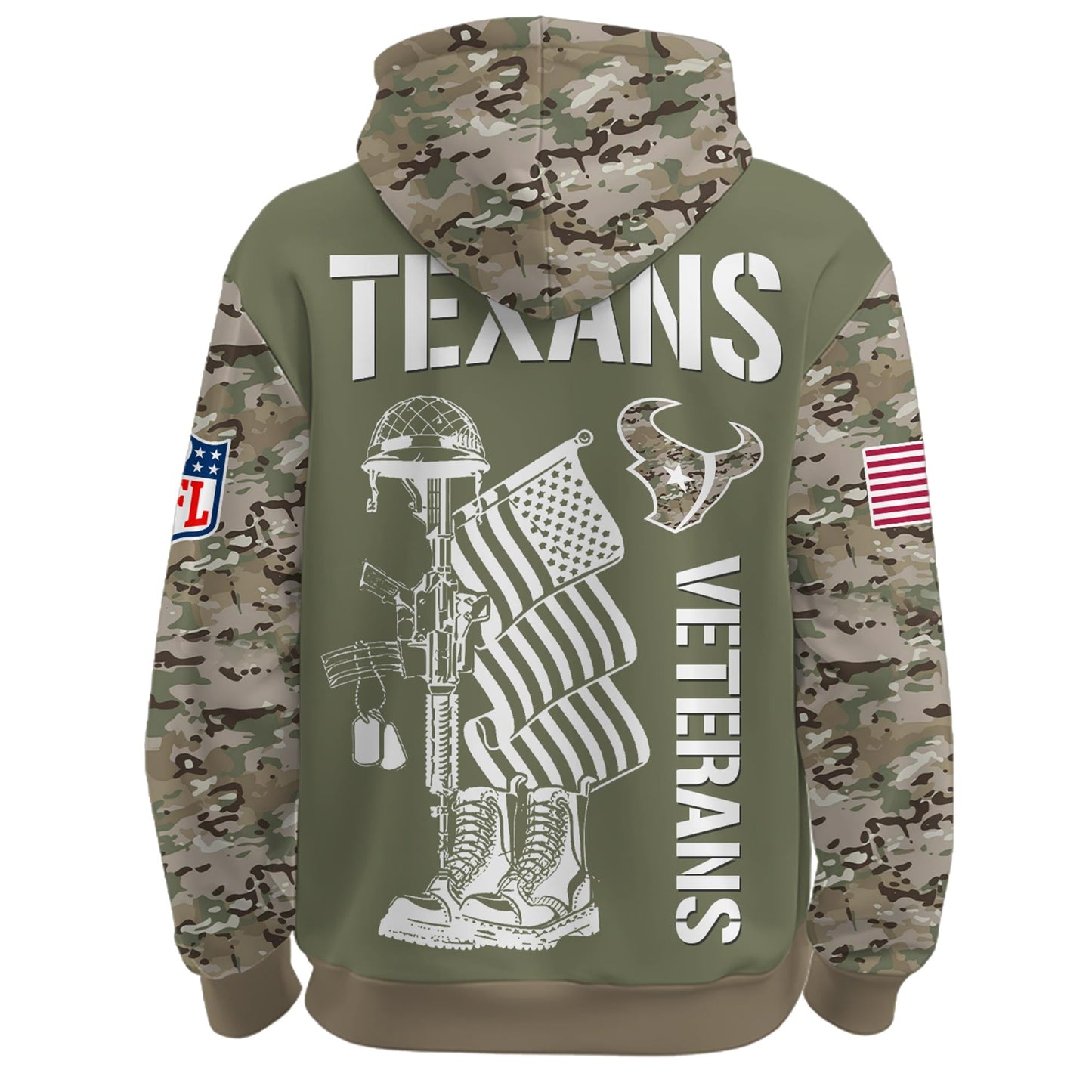 Houston Texans - Veteran Day 2025 Hoodie Limited Edions