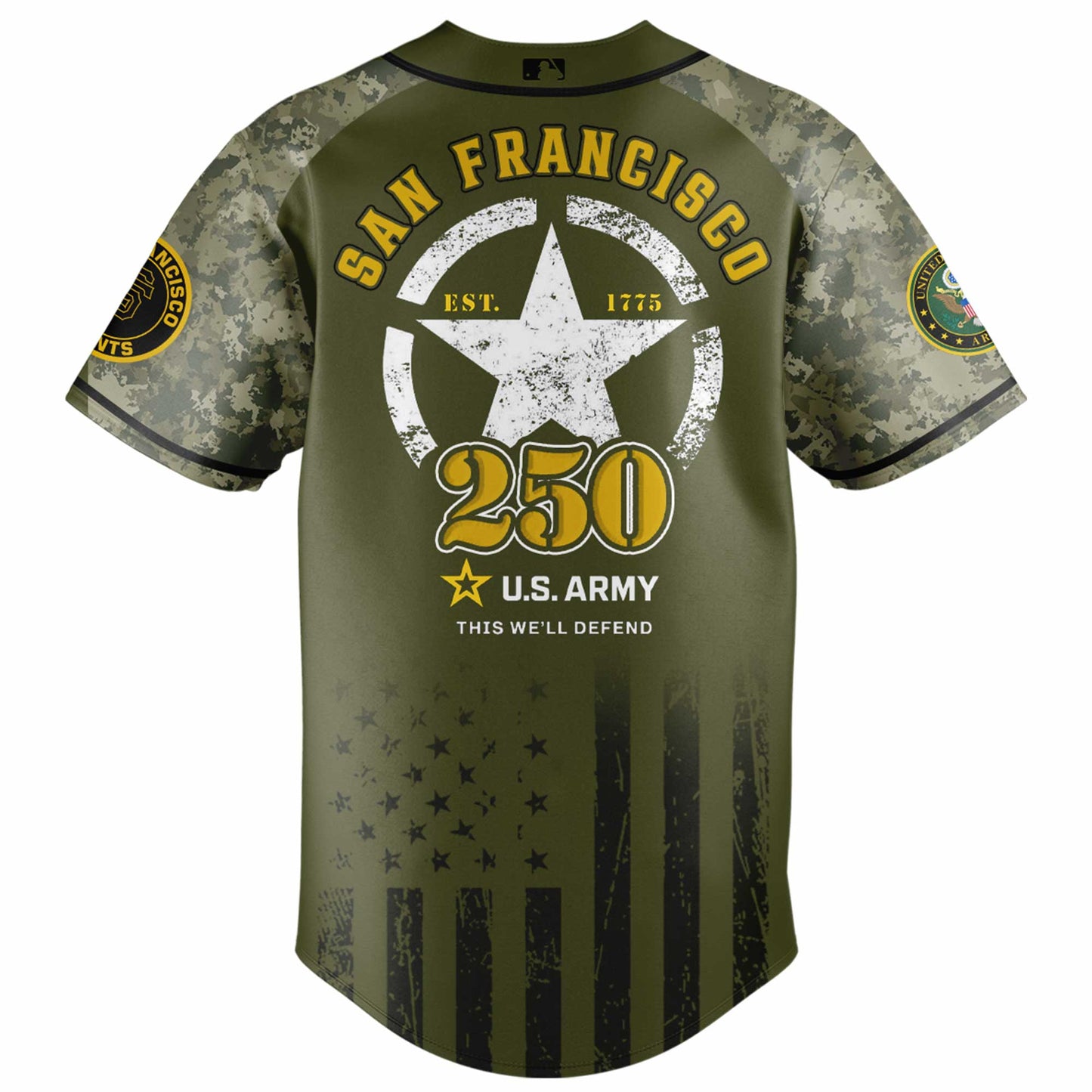 San Francisco Giants MLB x 250 U.S. ARMY Jersey 03