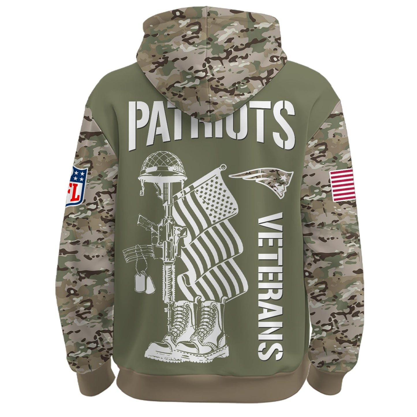 New England Patriots - Veteran Day 2025 Hoodie Limited Edions
