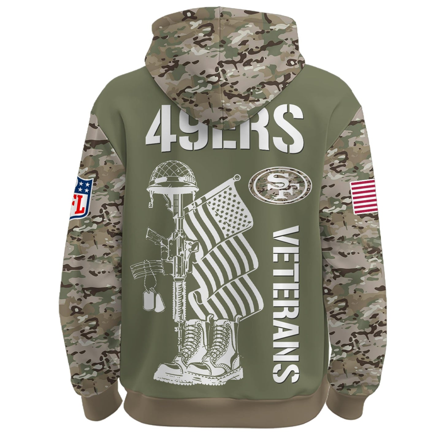 San Francisco 49ers - Veteran Day 2025 Hoodie Limited Edions