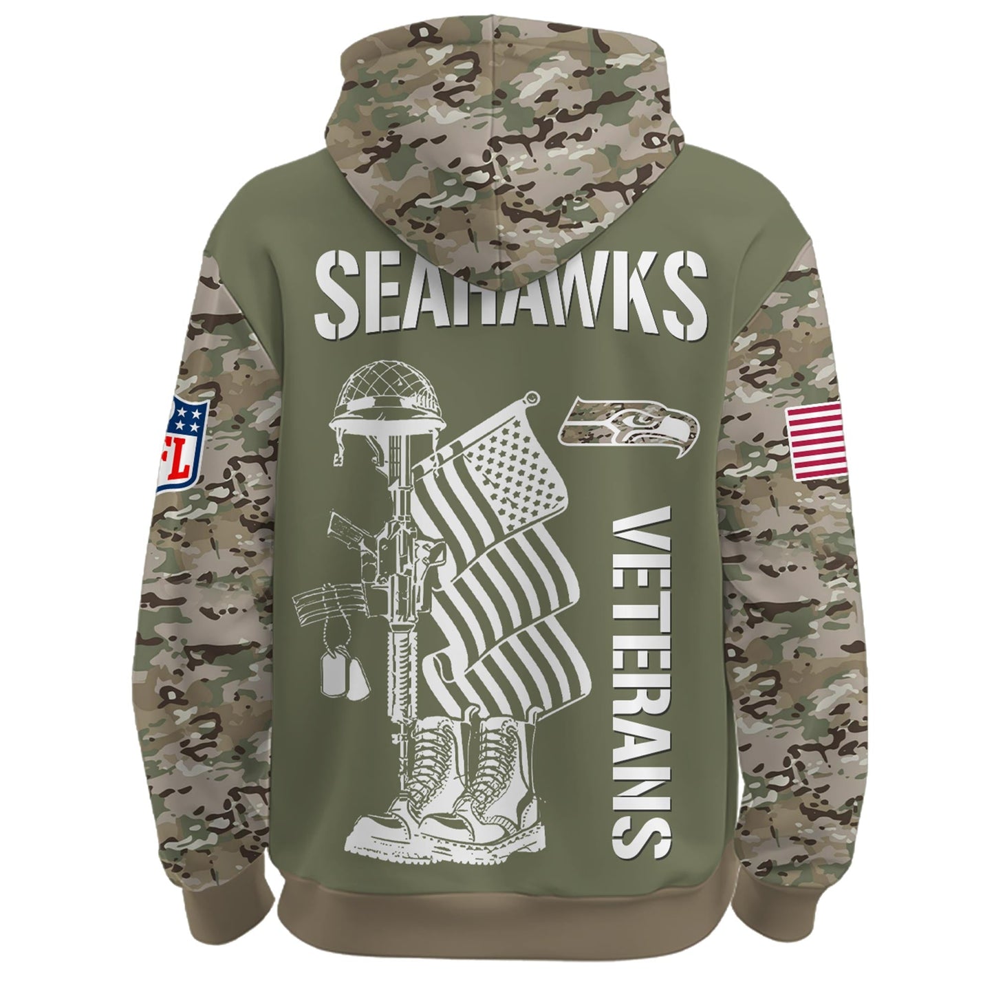 Seattle Seahawks - Veteran Day 2025 Hoodie Limited Edions