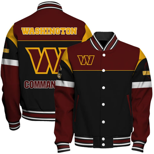 Washington Commanders National Football League 2025 -26 Feel The Power Unisex Varsity Jacket