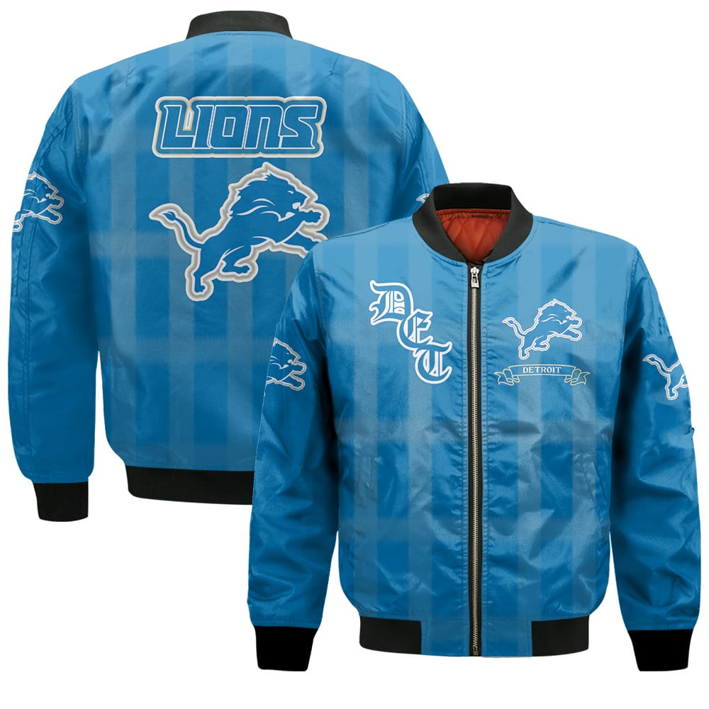 Detroit Lions Football Team 2025 - 26 Unforgettable Memories Bomber Jacket