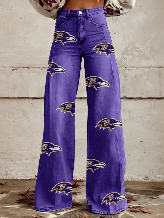 Women's Vintage casual wide LegPants