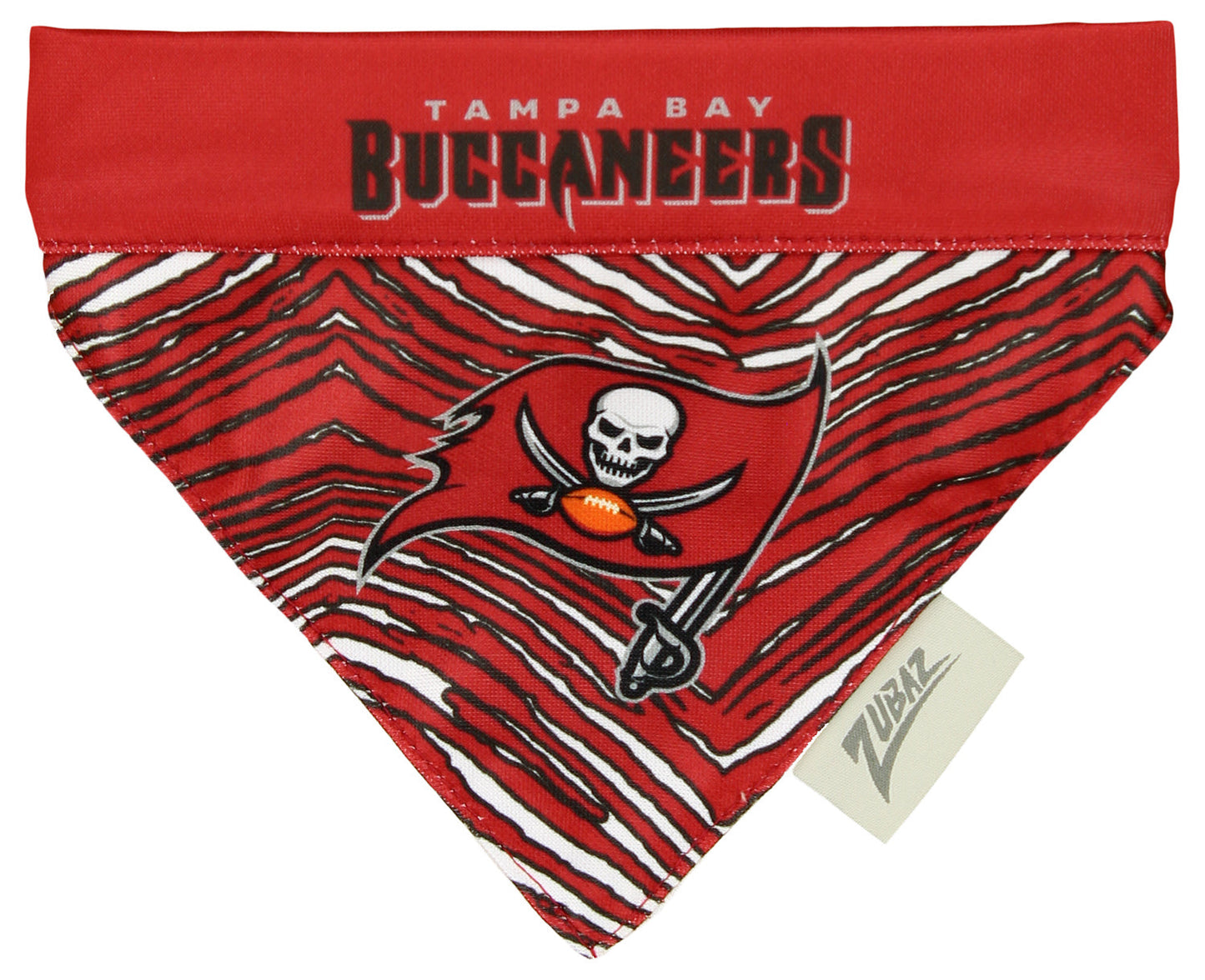 Zubaz X Pets First NFL Tampa Bay Buccaneers Reversible Bandana For Dogs & Cats
