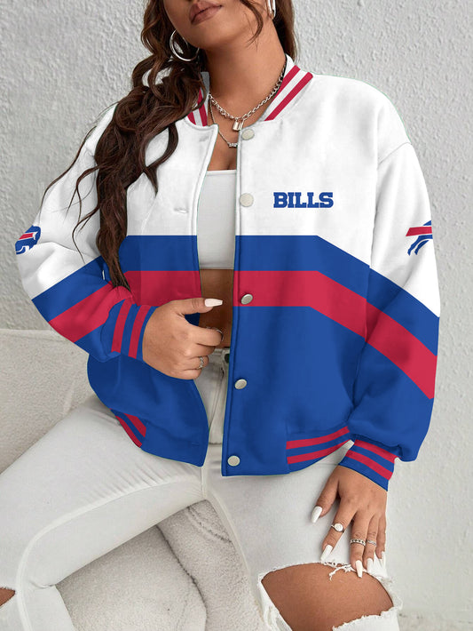 Buffalo Bills Women's Long Pass Full- Snap Casual Jacket