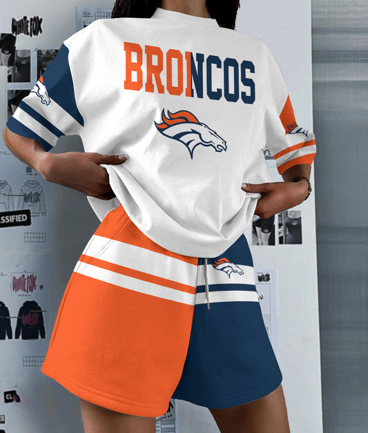 Denver Broncos  Limited Edition Women's T-Shirt & Short Set