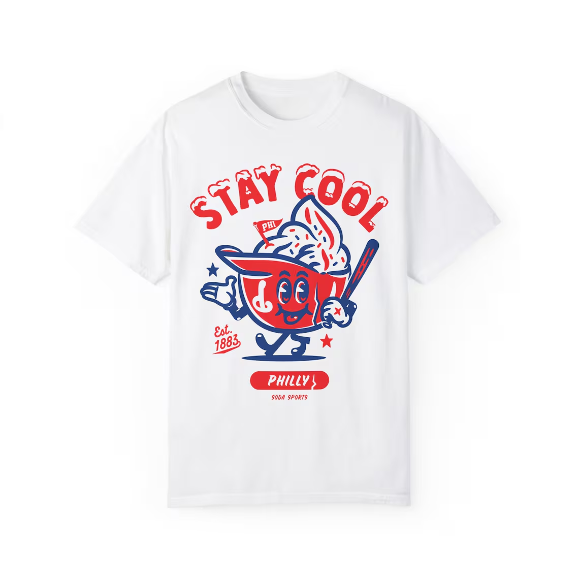 ( 4 colors)Philadelphia Phillies Stay Cool unisex t-shirt