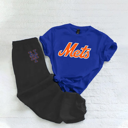 Casual loose fashion printed suit